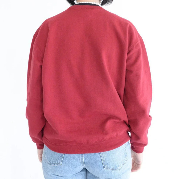 Vintage 90'S Country Store  Red Snowman Ugly Christmas Crewneck Sweater M - Picture 3 of 11